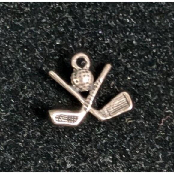 Miniature Silver Golf Clubs & Ball Charm Pendant - Picture 5 of 15
